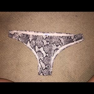 CHEEKY SNAKESKIN BIKINI BOTTOMS