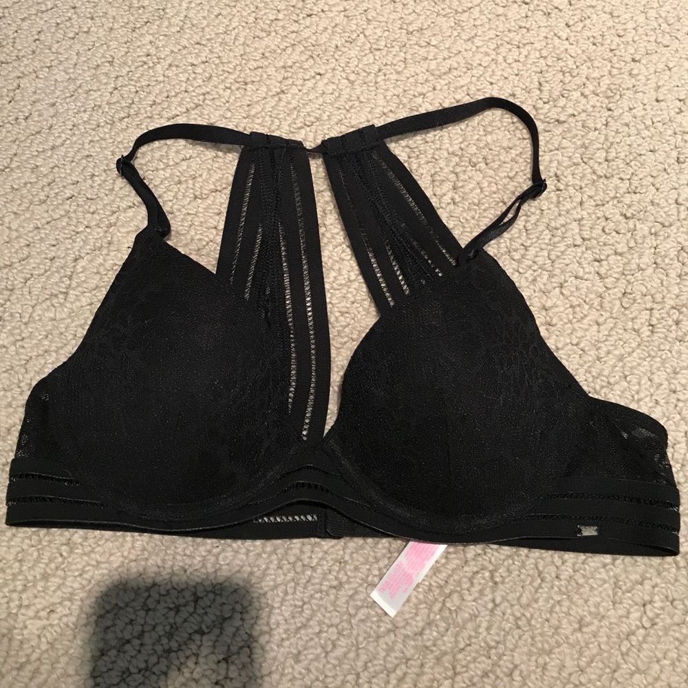 Black lace Victoria Secret PINK bra