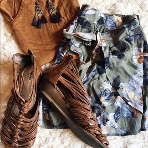 Mossimo Cognac Gladiator Sandals