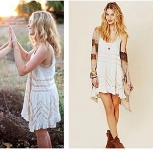 Free People Voile & Lace Trapeze Slip