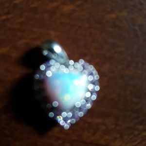 Heart shaped 925 silver necklace