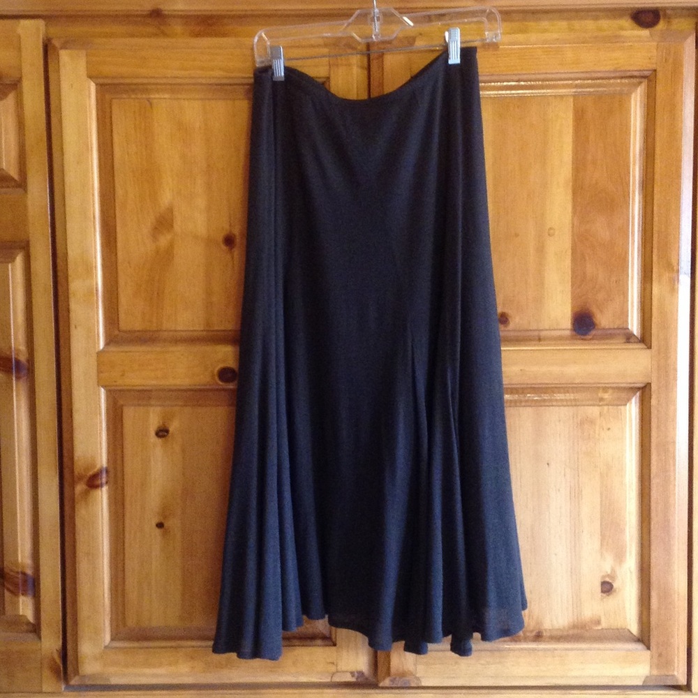 Eileen Fisher linen brown flowy skirt