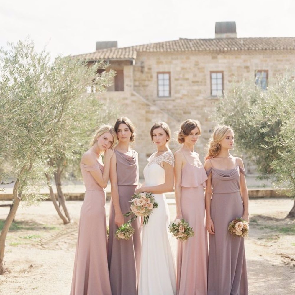 Jenny Yoo Blake Whipped Apricot