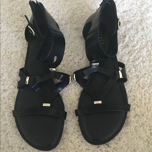 Black Gladiator Sandals