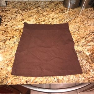 Brown stretchy skirt