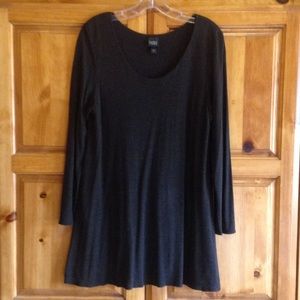 Brown Eileen Fisher tunic top
