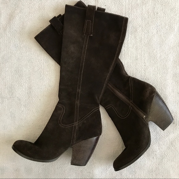 Nine West Shoes - Nine West Brown Suede Boots SZ 8 1/2