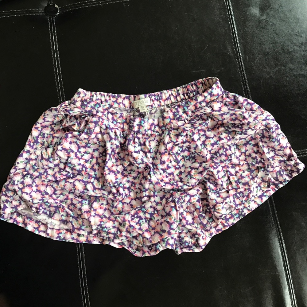 77 kids flowy floral shorts with pockets