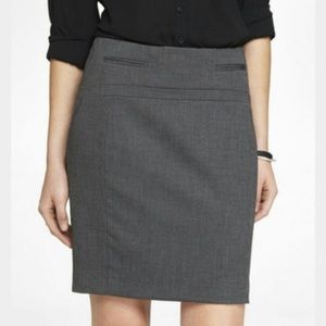 Express studio stretch welt pocket skirt