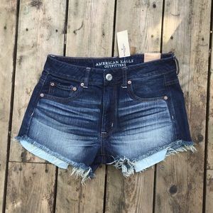 High rise festival jean shorts