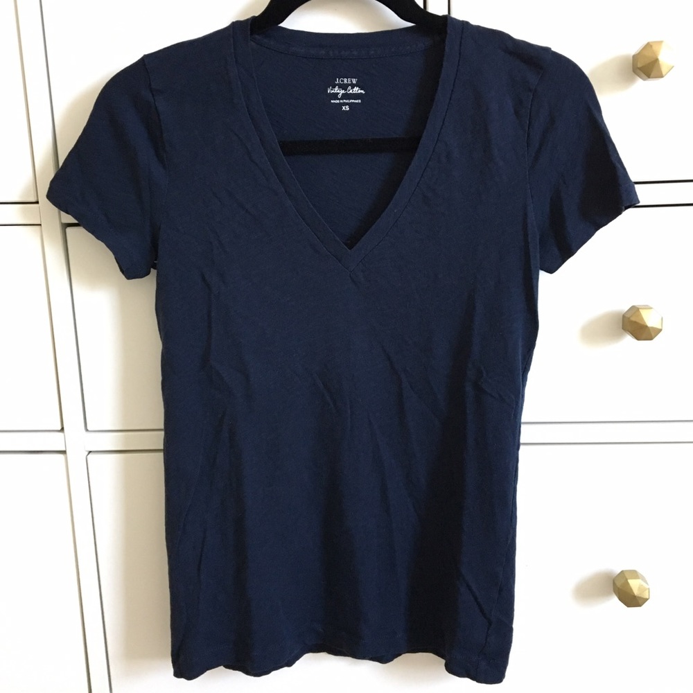 J. Crew Vintage Cotton V-Neck tee