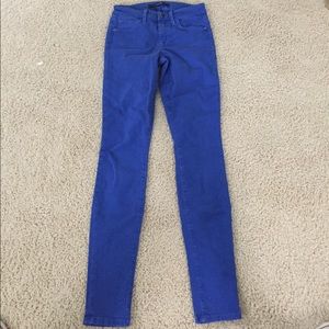Cobalt blue Joe's denim skinny jeans