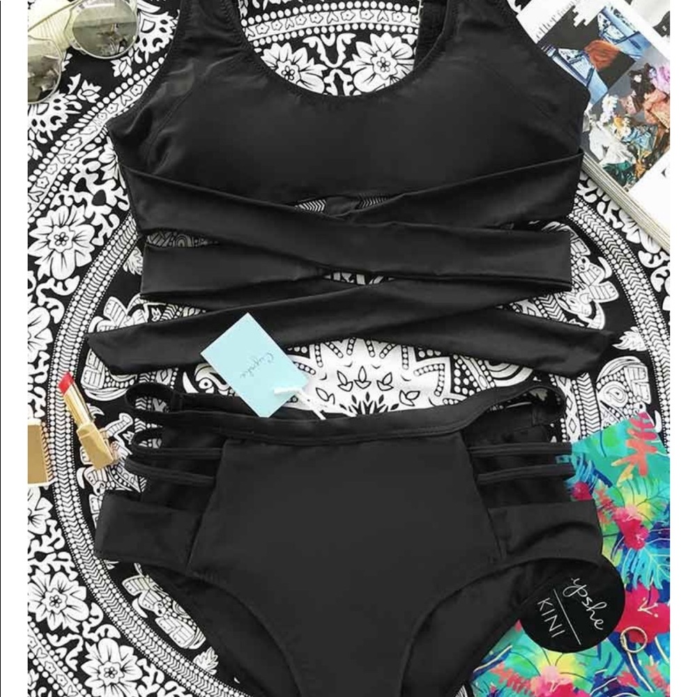 Black cupshe bathing suit NWT