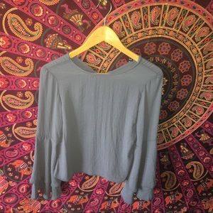 Bell bottom sleeved top