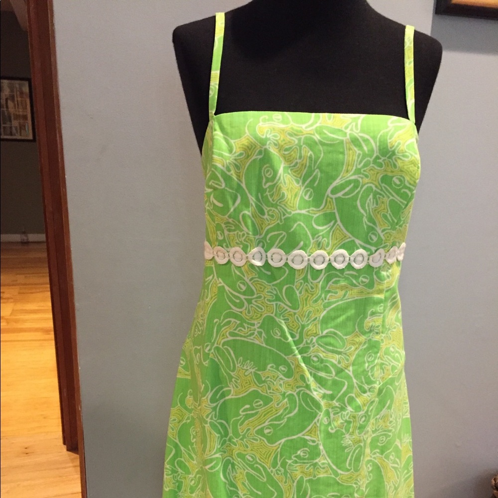 Lilly Pulitzer spaghetti strap dress.