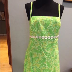 Lilly Pulitzer spaghetti strap dress.