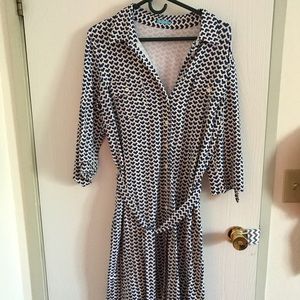 J. McLaughlin Button Up Dress with Belt
