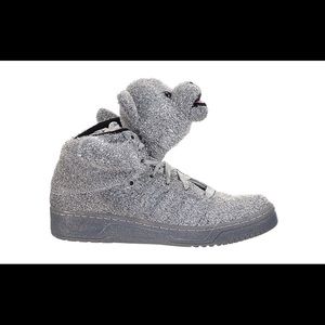 Jeremy Scott x Adidas Silver Tinsel Teddy Bears