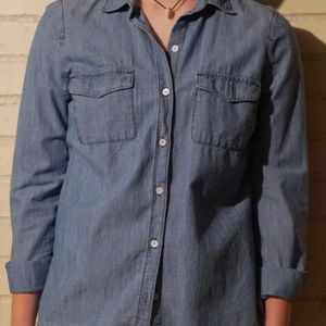 Old Navy Long Sleeve Denim Button-Up Shirt