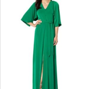 Green maxi dress