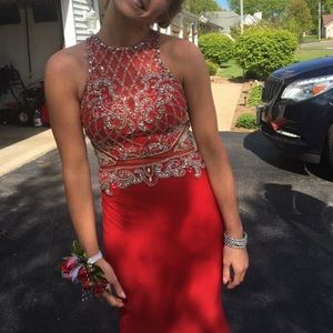 Red prom dress