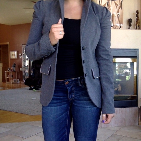 Buckle Blazer Jacket - Picture 1 of 8