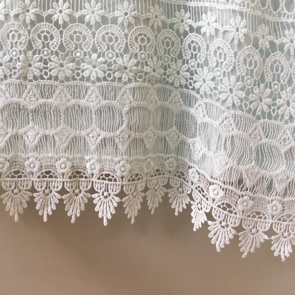 Never worn! Light blue lace mini dress - Picture 4 of 4