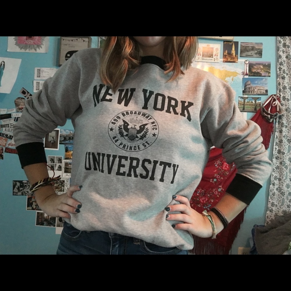 New York University Brandy Melville sweatshirt