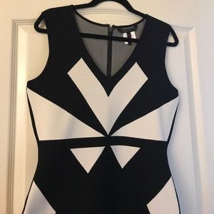 Black and white dress