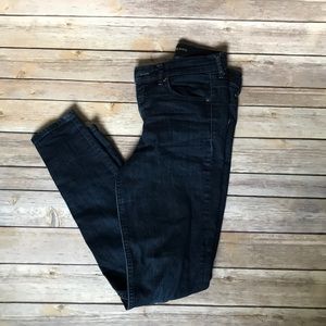 Dark skinny jeans from express