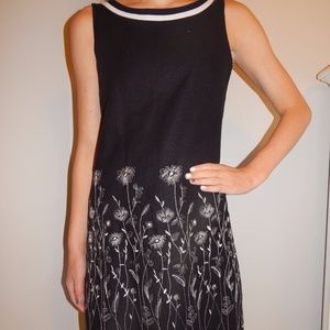 Black and White Floral Dress