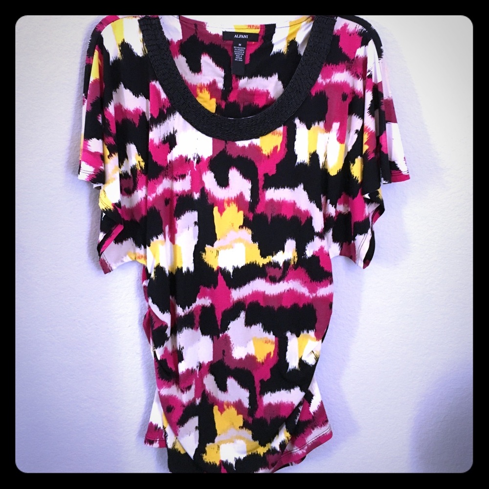 Purple Abstract Blouse