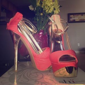 High heel shoes