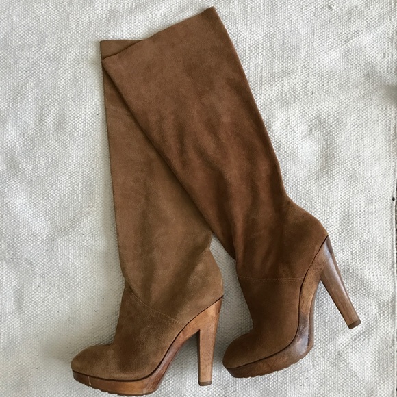 KORS Michael Kors Shoes - KORS Michael Kors Brown Suede Knee High Boots