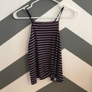 Stripped tank crop top