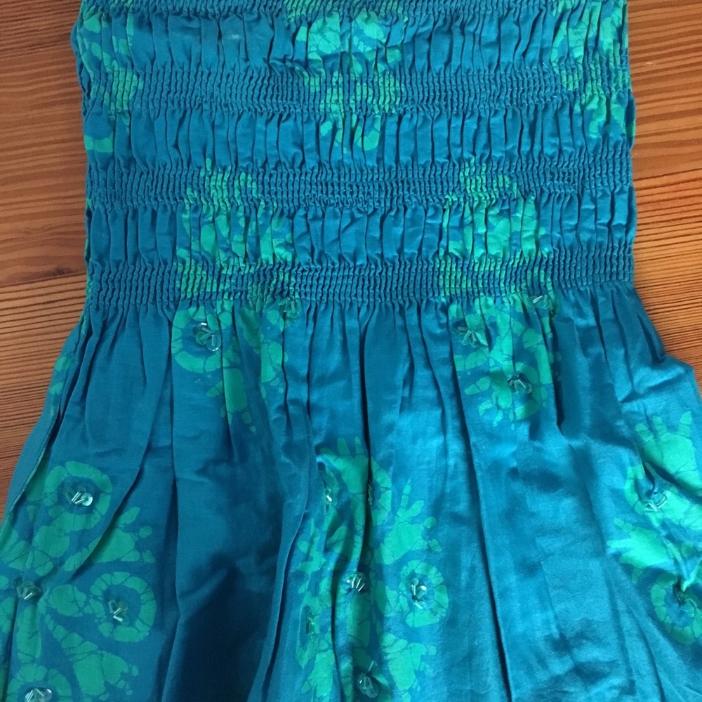 Strapless beach dress