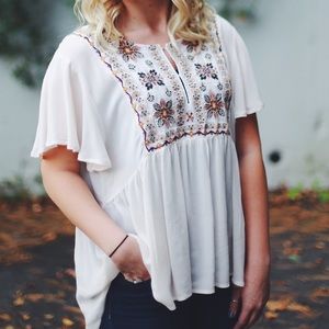 Boho flowy top