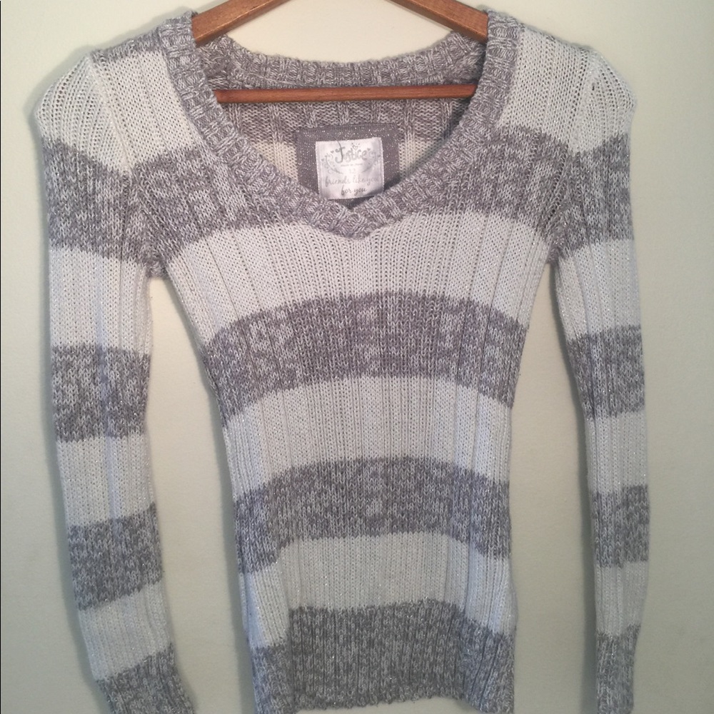 Girls Justice Striped Sweater