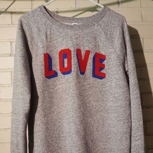 Old Navy LOVE Crewneck Sweatshirt