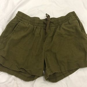 Two pairs of linen shorts