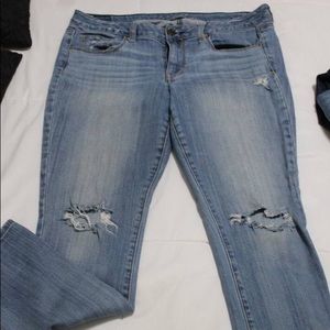American Eagle outfitters distressed skinny jeans