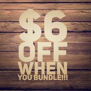 MAKE AN OFFER OR BUNDLE.WHEN YOU BUNDLE GET $6 OFF