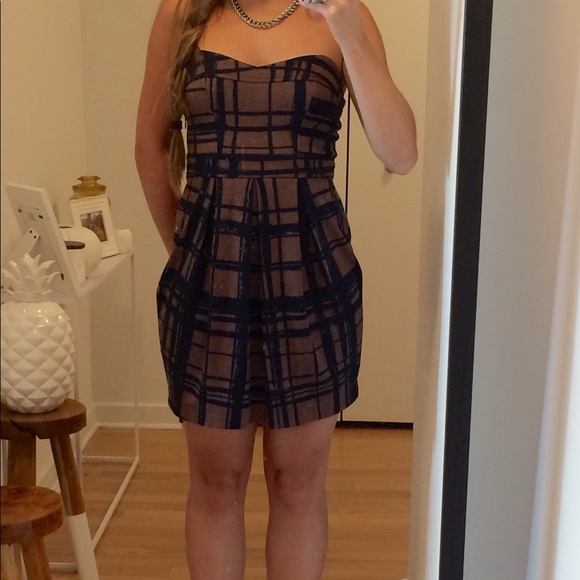 Patterned Lush Cocktail Dress - Picture 2 of 2