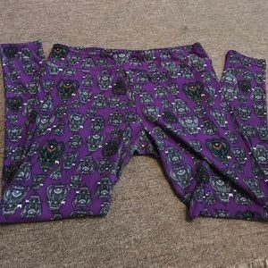 Purple Owl Lularoe Tall & Curvy Leggings