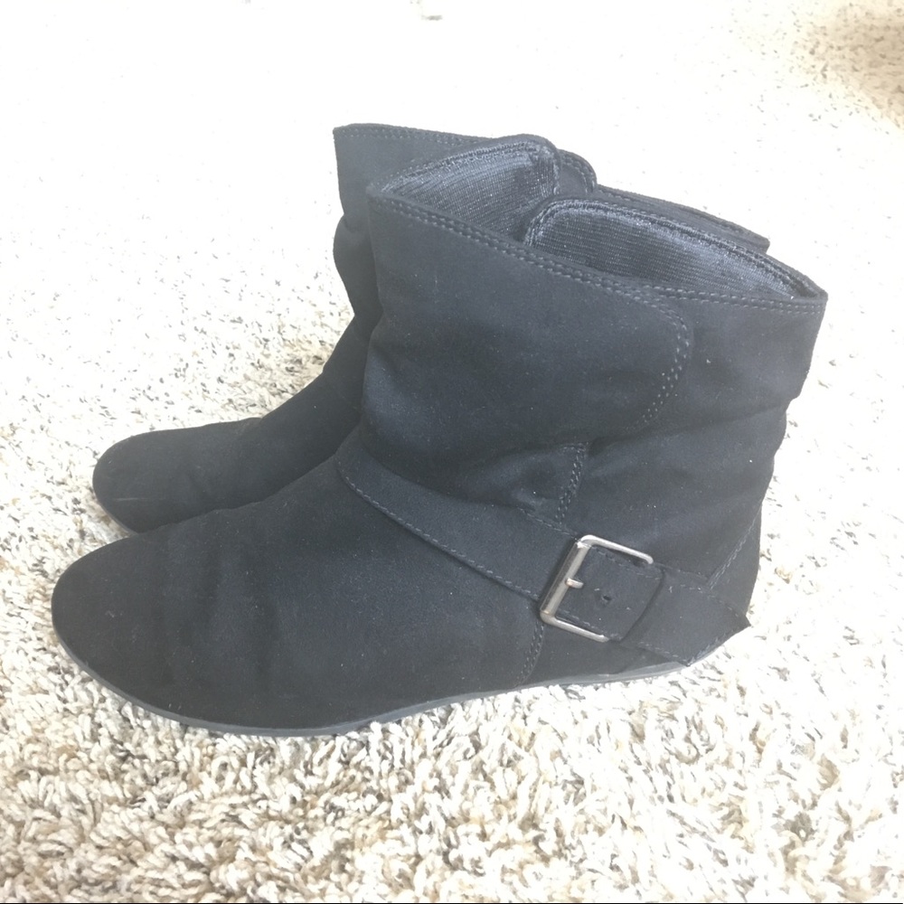Black ankle boots