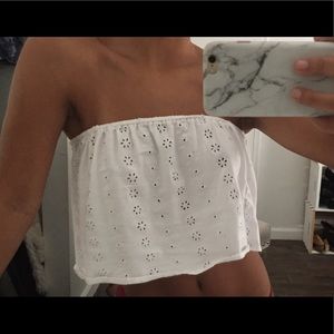 Brandy eyelit tube top