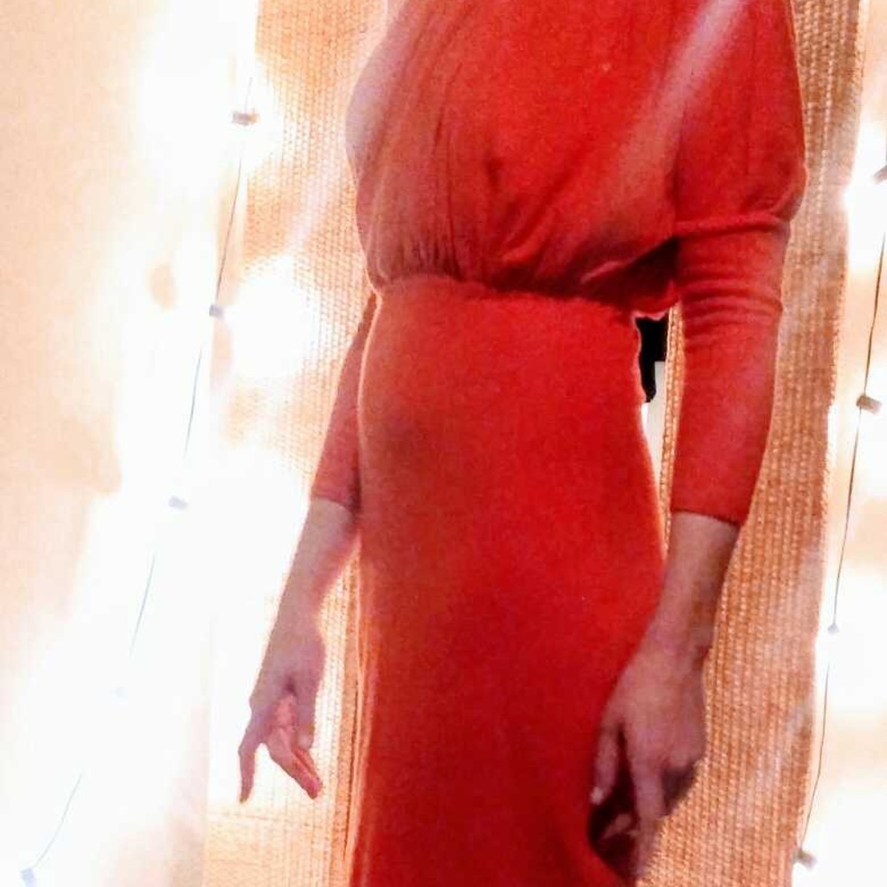 Ports 1961 Knit orange dress