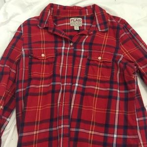 Plaid button down