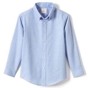 Land's End boys blue oxford shirt