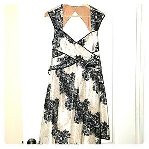Lovely Black, Beige & White dress worn once